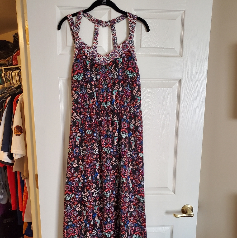 Multi colored maxi dress